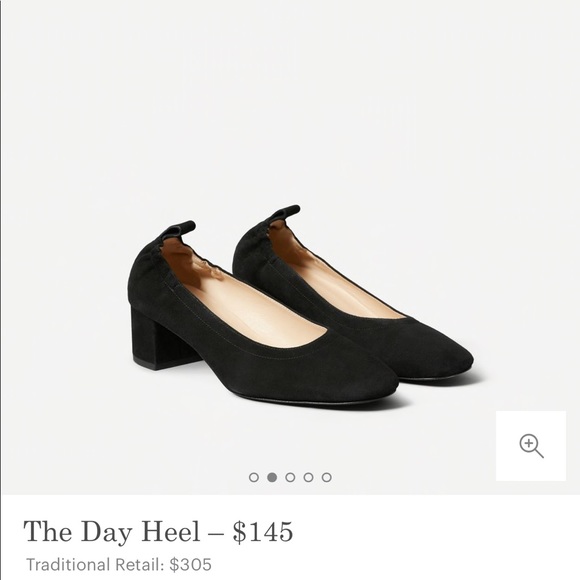 Everlane Shoes - Everlane Black Suede Day Heel